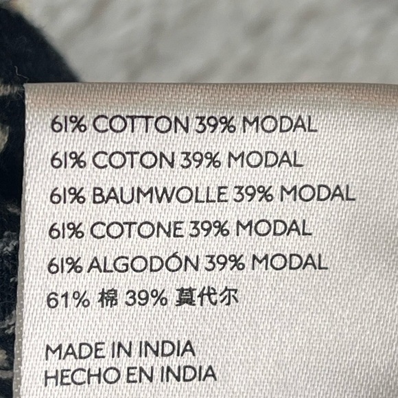 FREE PEOPLE Paisley Modal Blend Puff Sleeve Top Sz Large Boho Beachy Whimsigoth - Picture 13 of 16